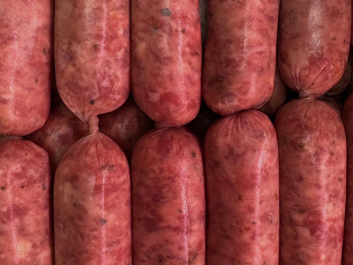 Smokey Jalapeno, Bones Pickles & Cheese Sausages