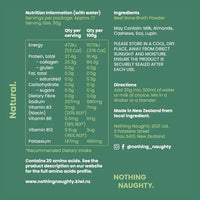 Nothing Naughty Bone Broth Protein Powder