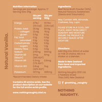 Nothing Naughty Bone Broth Protein Powder