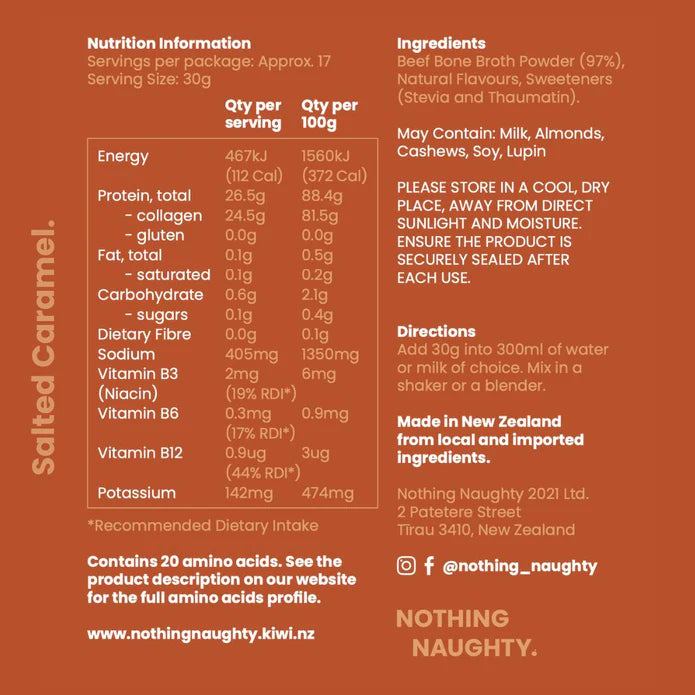 Nothing Naughty Bone Broth Protein Powder