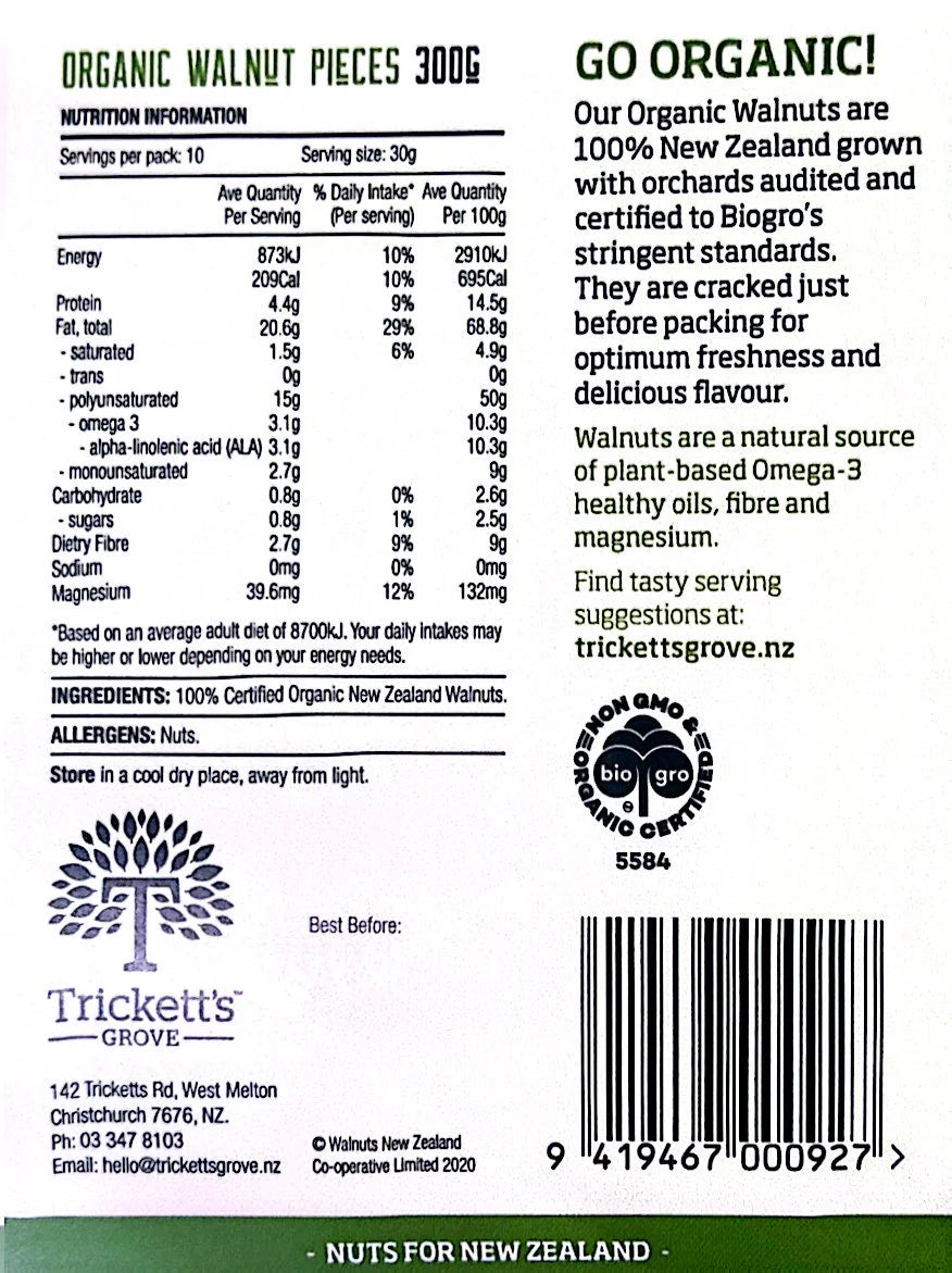 Trickett's Grove Organic Walnuts