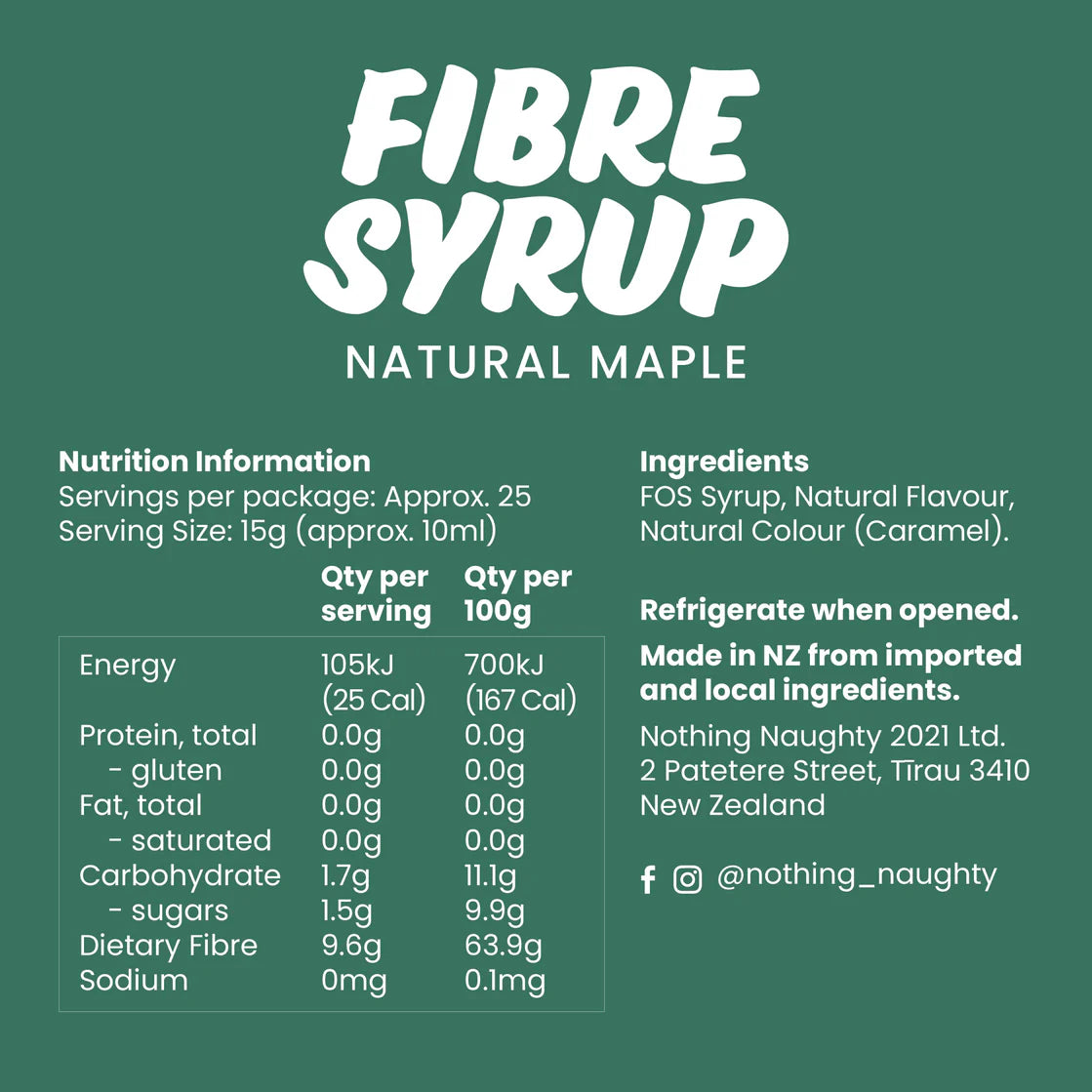 Nothing Naughty Maple Syrup