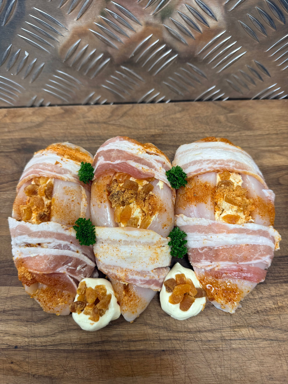 Apricot Cream Cheese Stuffed Chicken Breast