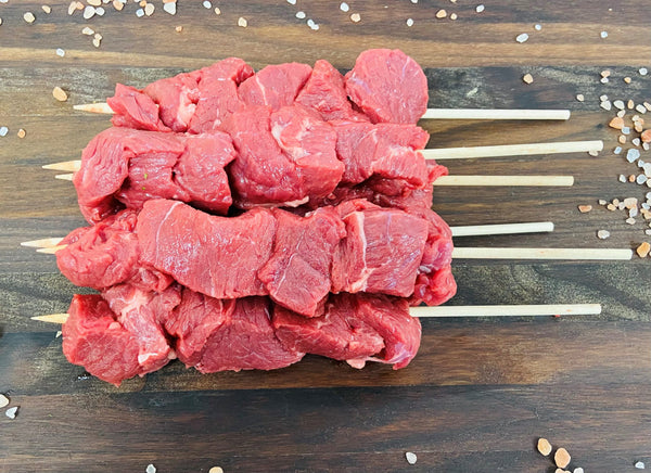 Organic Beef Kebabs 6 pack