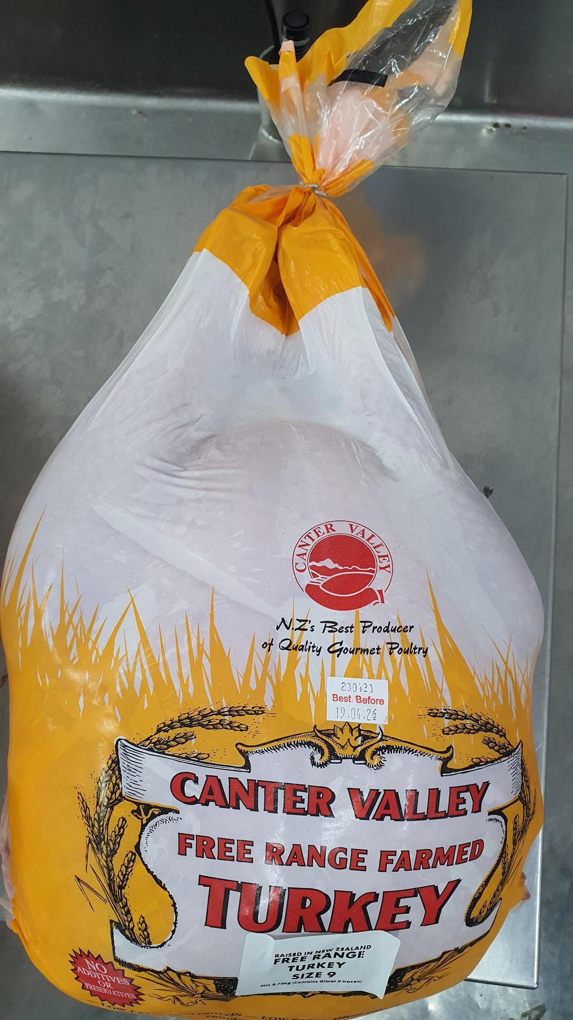 Canter Valley Free Range Whole 9kg Turkey